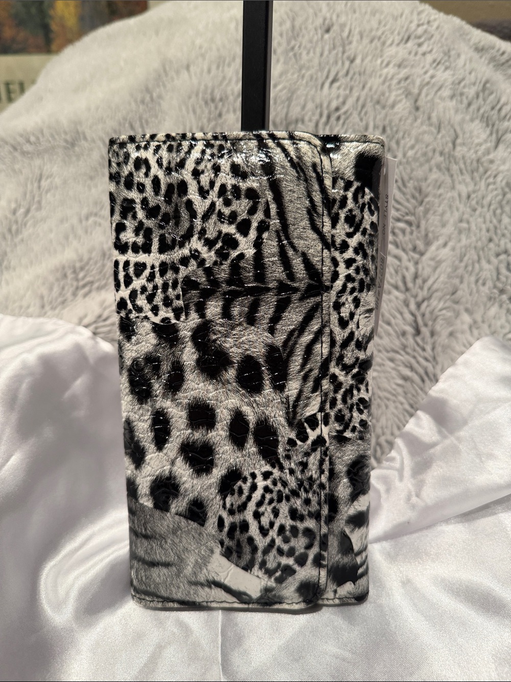 Black and White Animal Print Wallet